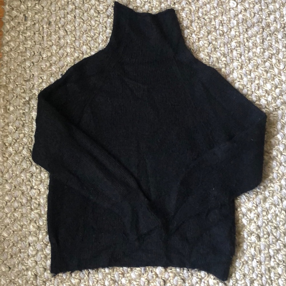 Reformation black turtleneck sweater